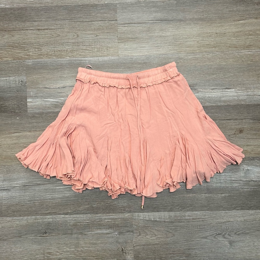 Elegant Peach Skater Skirt